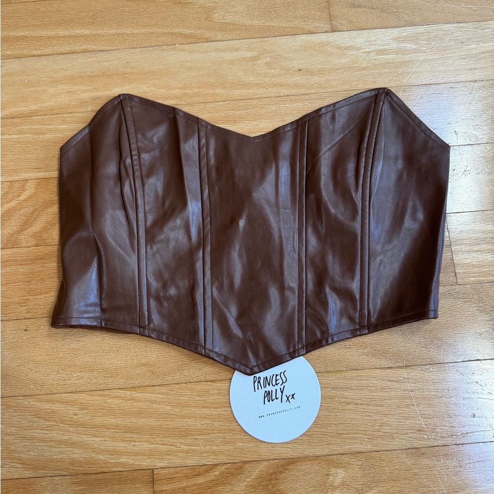 Princess Polly Brown Corset Bustier Top